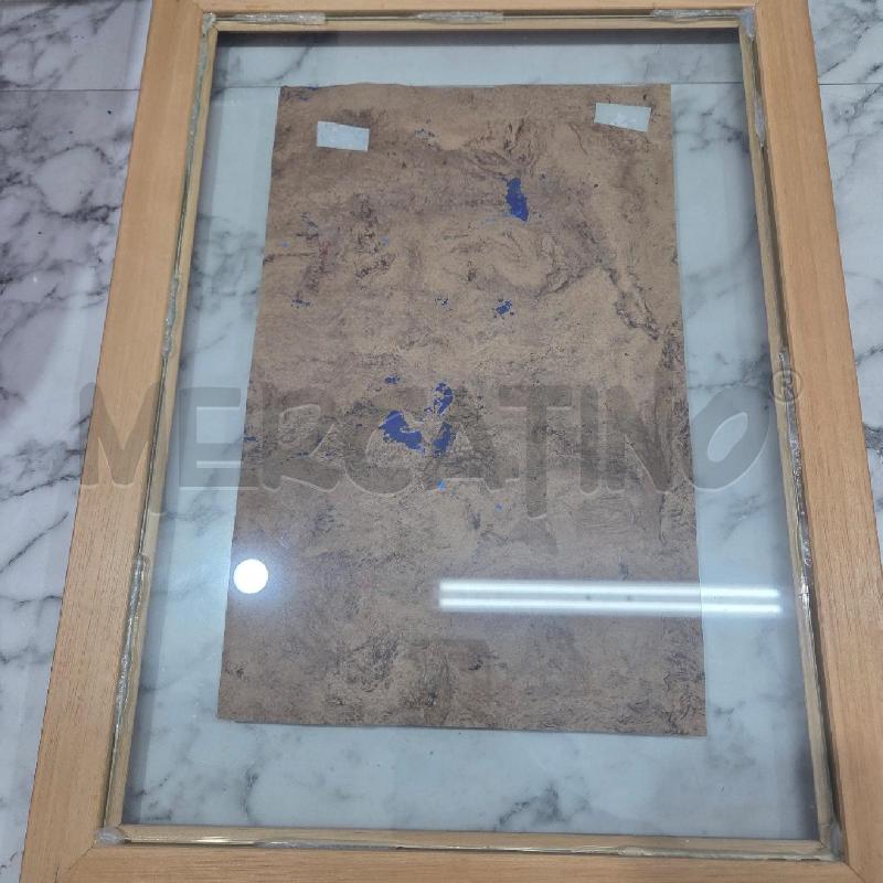 QUADRO C MARRONE PERGAMENA COLORATA | Mercatino dell'Usato Benevento 3