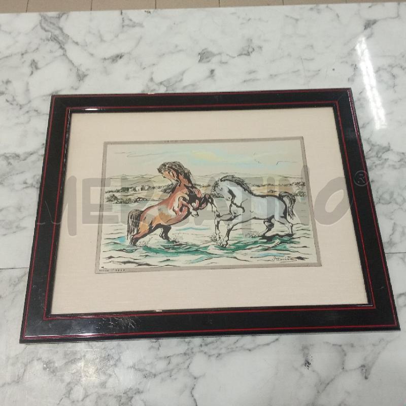 QUADRO C NERA CAVALLI MARRONE BIANCO OTTAVIANI | Mercatino dell'Usato Benevento 1
