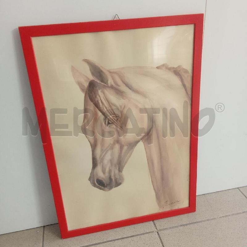 QUADRO C ROSSA CAVALLO FIRMA B.VITIELLO | Mercatino dell'Usato Benevento 1