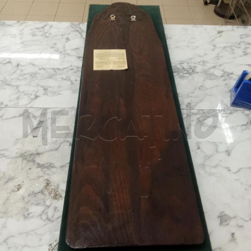 QUADRO LEGNO MARRONE SAN PAOLO APOSTOLO H89CM | Mercatino dell'Usato Benevento 4