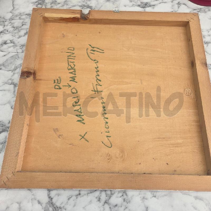 QUADRO LEGNO SFONDO GIALLO MADONNA CON BAMBINO  | Mercatino dell'Usato Benevento 4