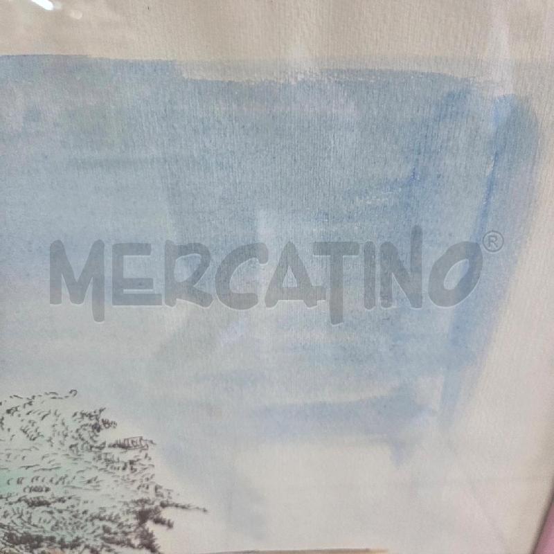 QUADRO ROSA CASE GIALLE FIRMA RAUSO | Mercatino dell'Usato Benevento 3