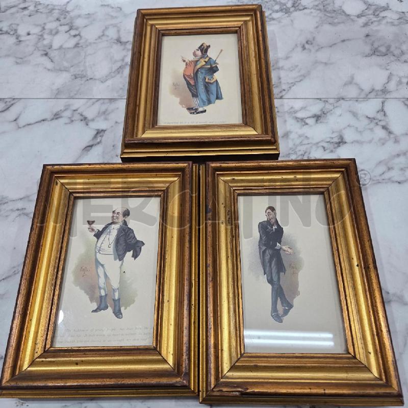 QUADRO TRIS C DORATA DOPPIA PERSONAGGI | Mercatino dell'Usato Benevento 1