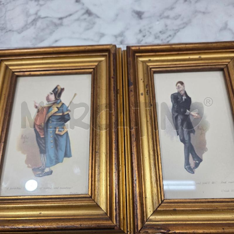 QUADRO TRIS C DORATA DOPPIA PERSONAGGI | Mercatino dell'Usato Benevento 3