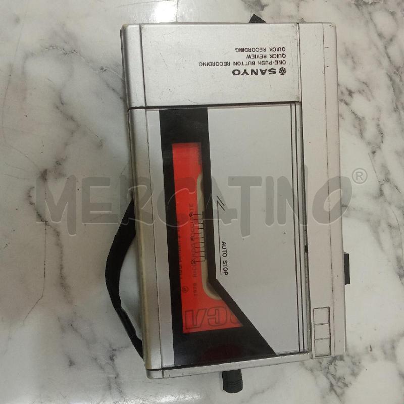 REGISTRATORE MANGIA CASSETTE GRIGIO SANYO CON CUFFIE | Mercatino dell'Usato Benevento 4