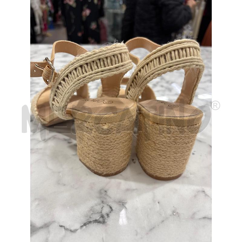 SANDALI DONNA BEIGE FASCETTA MACRAME CAMOMILLA | Mercatino dell'Usato Benevento 3