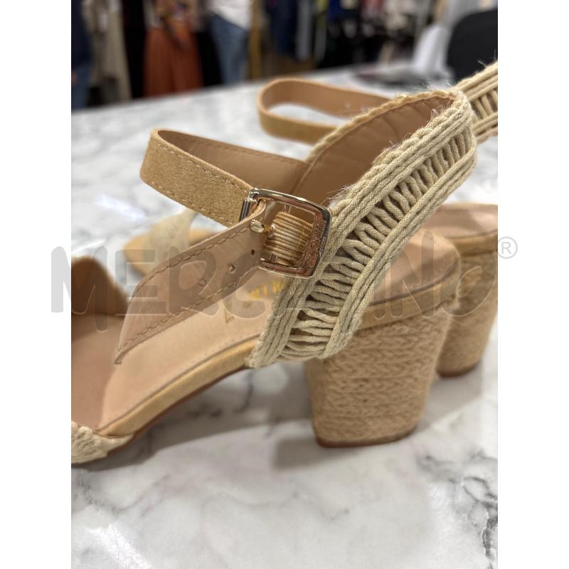 SANDALI DONNA BEIGE FASCETTA MACRAME CAMOMILLA | Mercatino dell'Usato Benevento 4