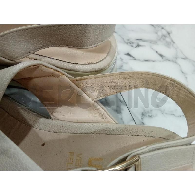 SANDALI DONNA BEIGE KEIS | Mercatino dell'Usato Benevento 3