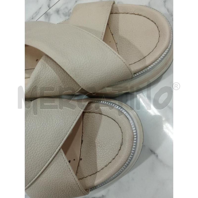 SANDALI DONNA BEIGE KEIS | Mercatino dell'Usato Benevento 5