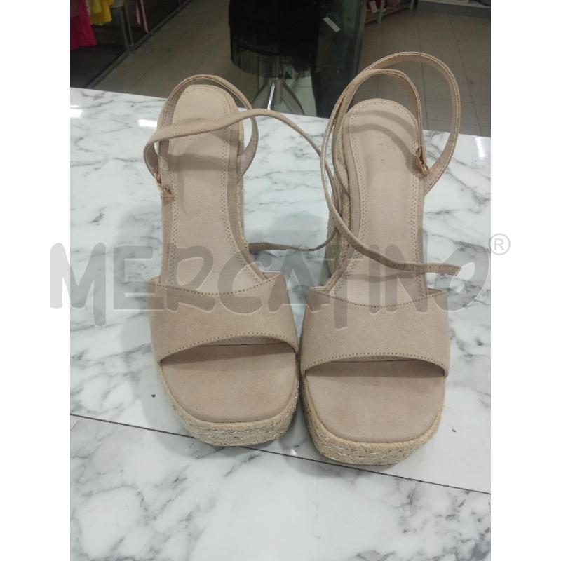 SANDALI DONNA BEIGE ZEPPA PAGLIA INS ARGENTATO ASOS | Mercatino dell'Usato Benevento 1