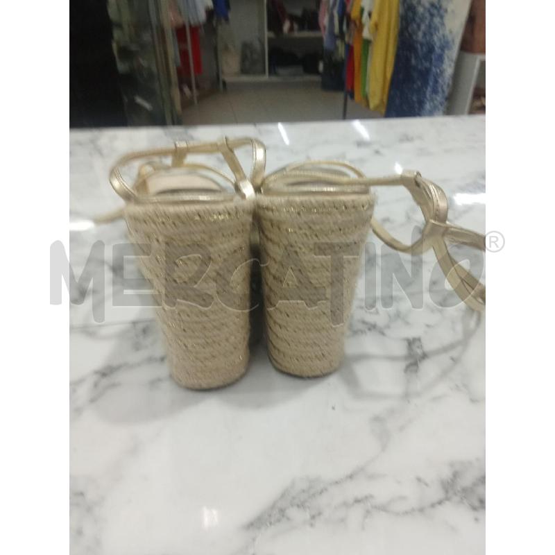SANDALI DONNA DORATI ZEPPA PAGLIA ASOS DESIGN  | Mercatino dell'Usato Benevento 3