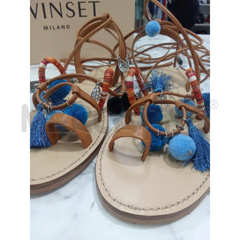SANDALI DONNA MARRONI MODELLO SCH TWINSET | Mercatino dell'Usato Benevento 4