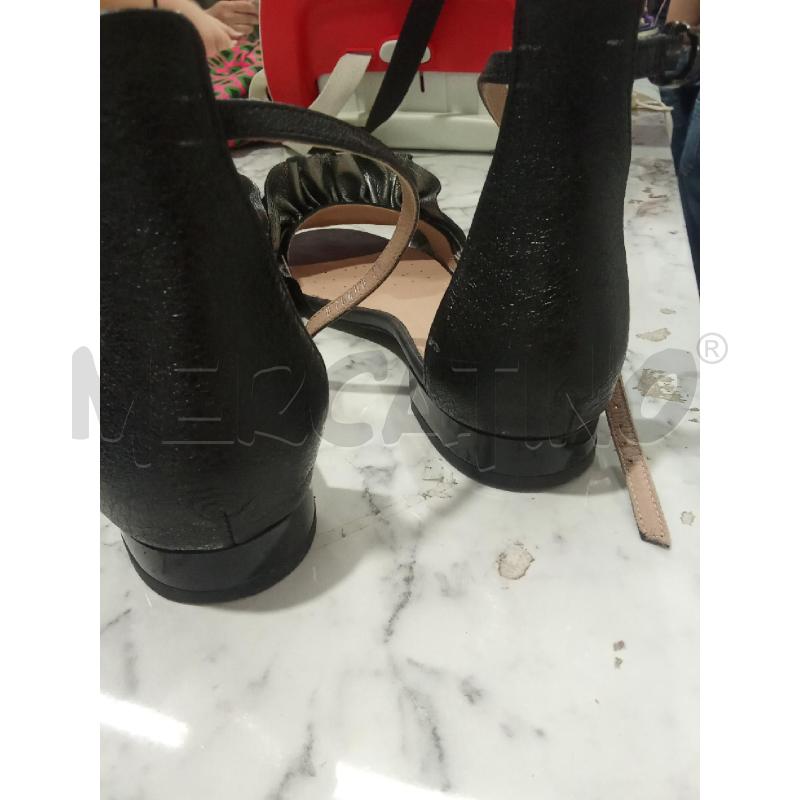 SANDALI DONNA NERI FASCIA ARRICCIATA GEOX | Mercatino dell'Usato Benevento 3