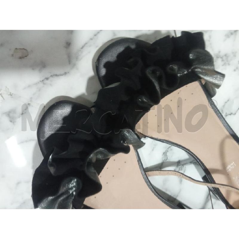 SANDALI DONNA NERI FASCIA ARRICCIATA GEOX | Mercatino dell'Usato Benevento 4