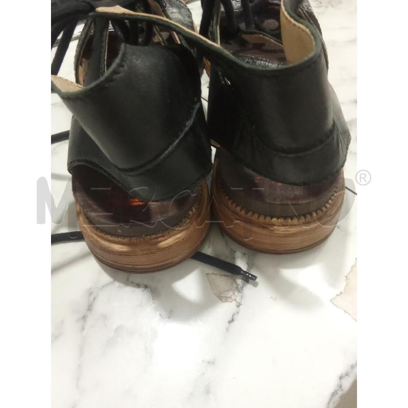 SANDALI DONNA NERI LACCI GRIGI LAMINATI DEI COLLI | Mercatino dell'Usato Benevento 4