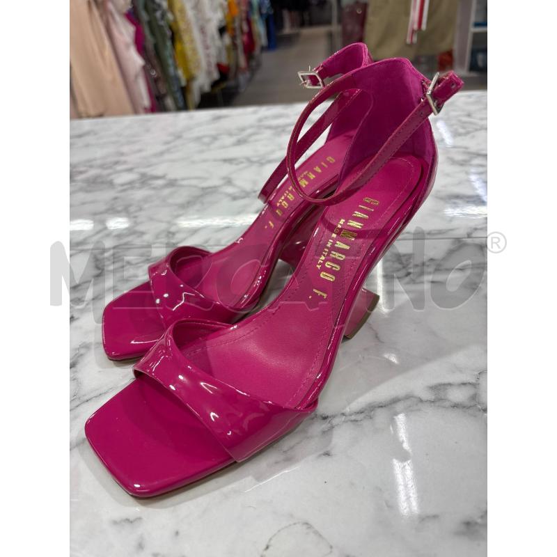 SANDALI DONNA TACCO FUCSIA GIANMARCO F. MADE IN ITALY | Mercatino dell'Usato Benevento 1
