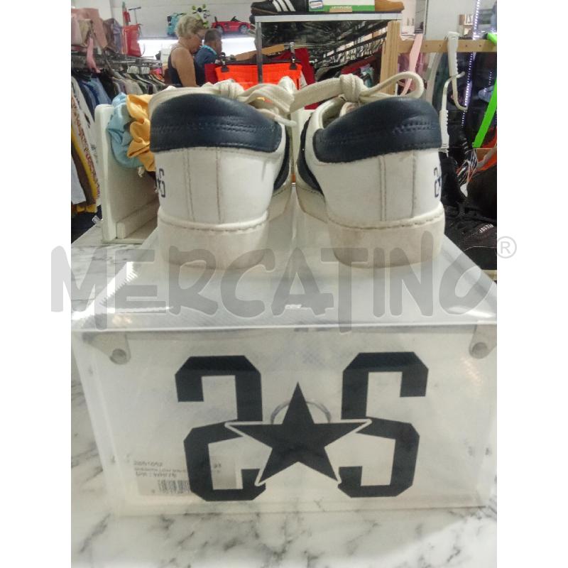 SCARPE BAMBINA BIANCO INS FASCIA BLU 2STRS PELLE | Mercatino dell'Usato Benevento 2