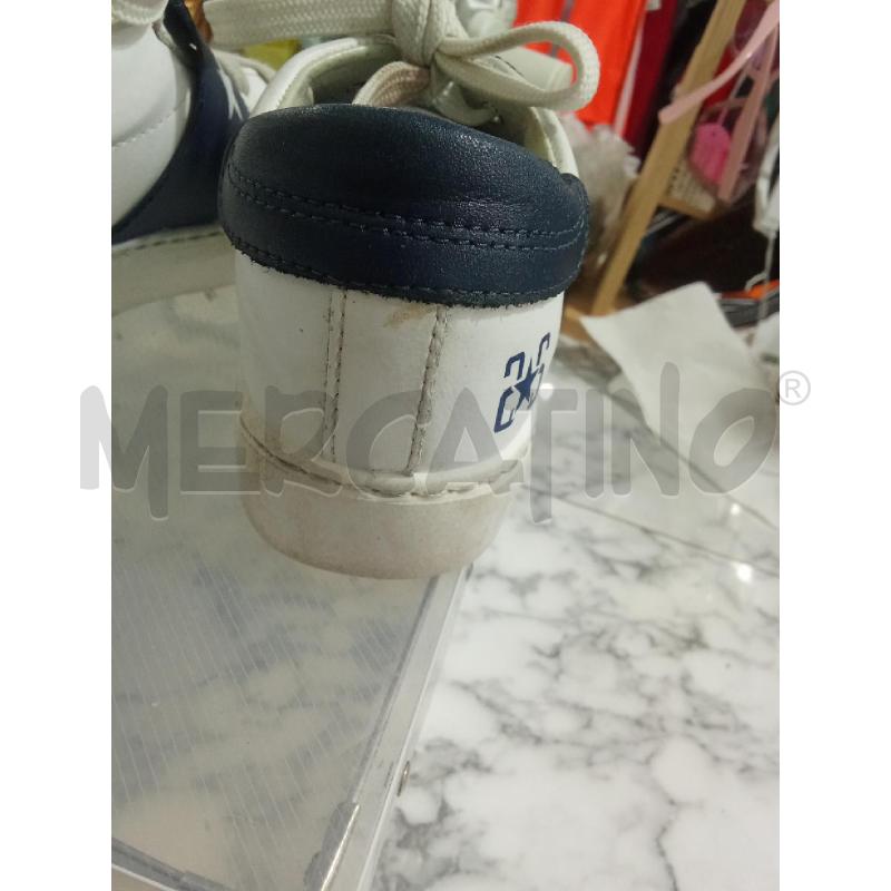 SCARPE BAMBINA BIANCO INS FASCIA BLU 2STRS PELLE | Mercatino dell'Usato Benevento 3