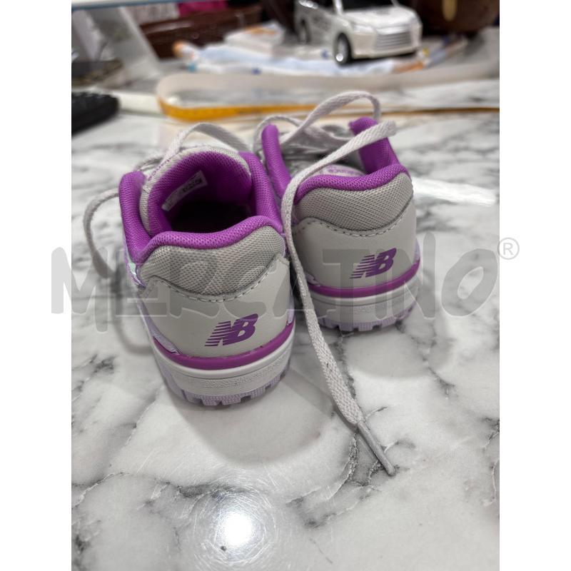 SCARPE BAMBINA NEW BALANCE 550 BIANCHE E VIOLA  | Mercatino dell'Usato Benevento 2