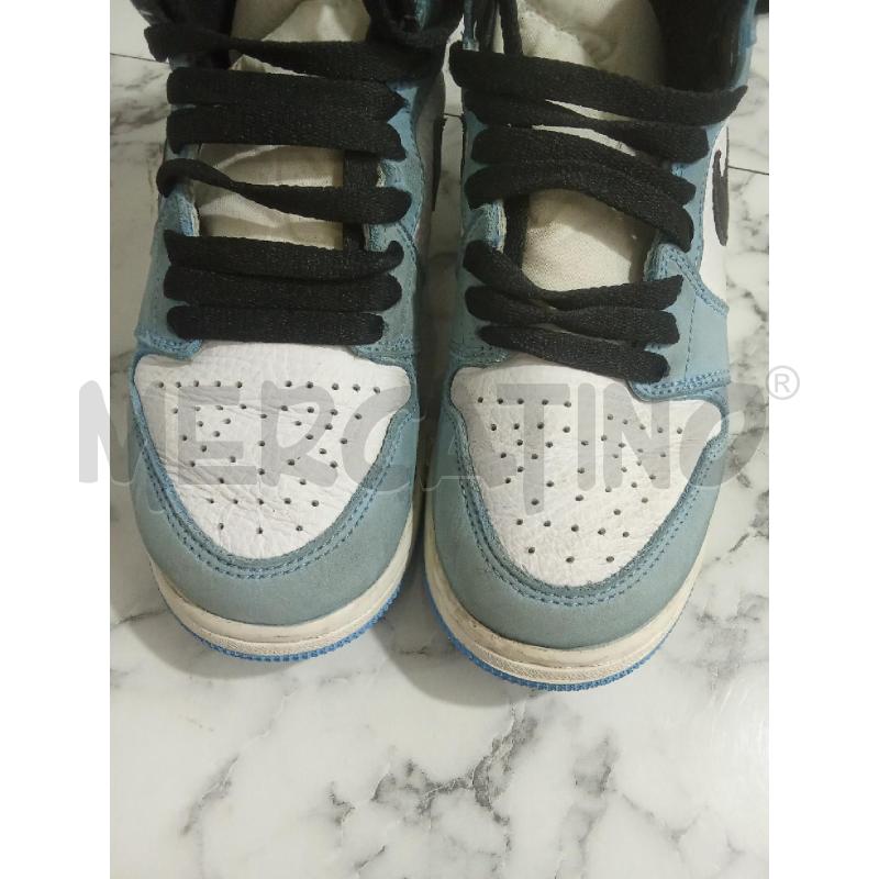 SCARPE BAMBINO AZZURRE NERE JORDAN  | Mercatino dell'Usato Benevento 3