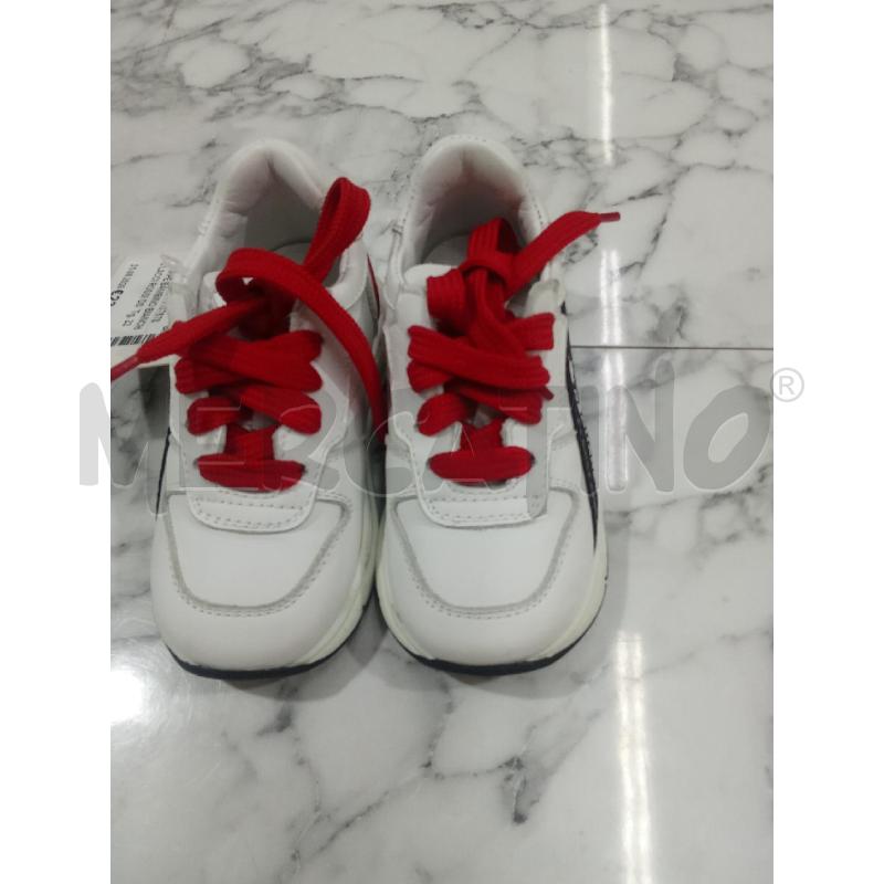 SCARPE BAMBINO BIANCHE LACCI ROSSI DSQUARED | Mercatino dell'Usato Benevento 1