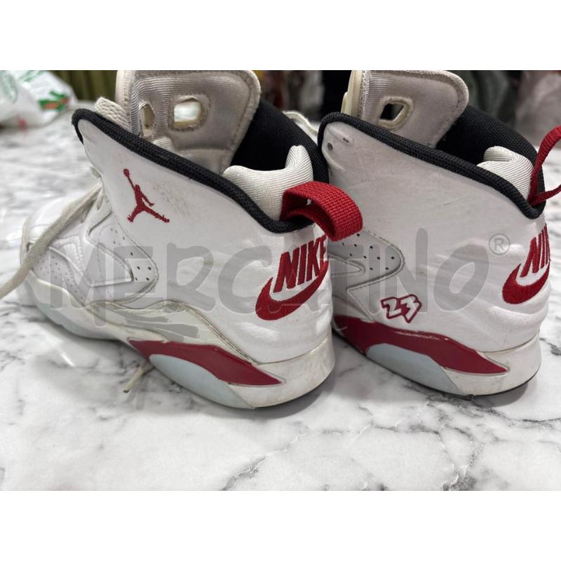 SCARPE BAMBINO BIANCO LOGO ROSSO NIKE JORDAN  | Mercatino dell'Usato Benevento 3