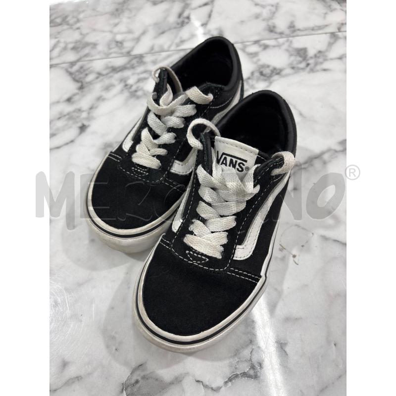 SCARPE BAMBINO VANS NERE SUOLA BIANCA  | Mercatino dell'Usato Benevento 1