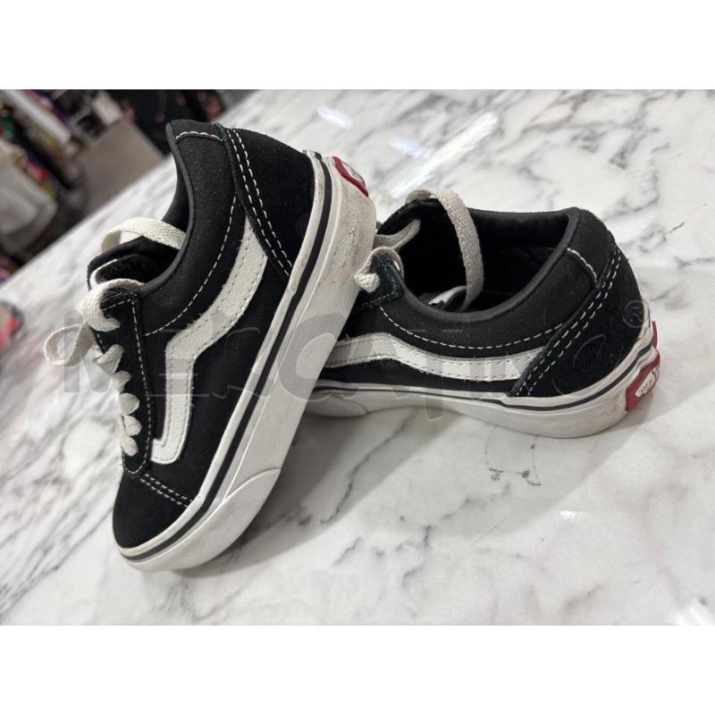 SCARPE BAMBINO VANS NERE SUOLA BIANCA  | Mercatino dell'Usato Benevento 4