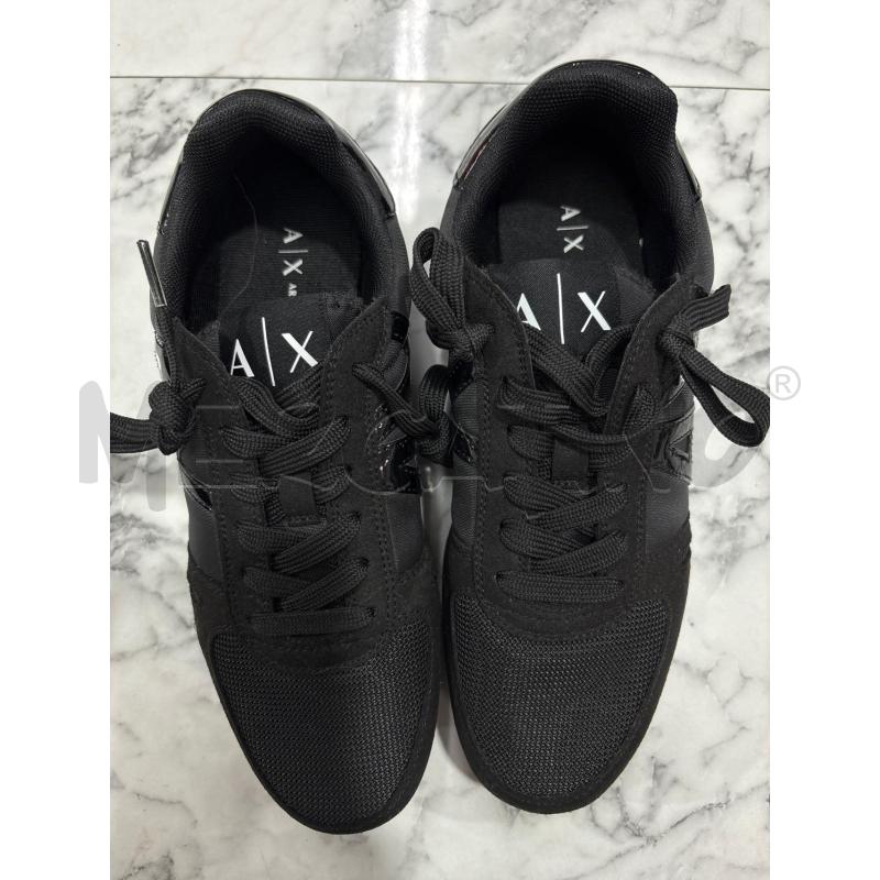 SCARPE DONNA ARMANI EXCHANGE NERO SCRITTE BIANCHE  | Mercatino dell'Usato Benevento 2