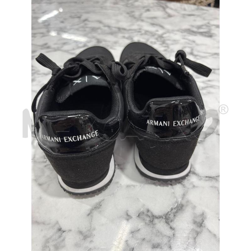 SCARPE DONNA ARMANI EXCHANGE NERO SCRITTE BIANCHE  | Mercatino dell'Usato Benevento 3
