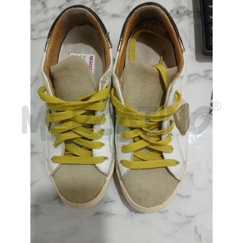 SCARPE DONNA BIANCHE GIALLE PHILIPPE MODEL | Mercatino dell'Usato Benevento 1