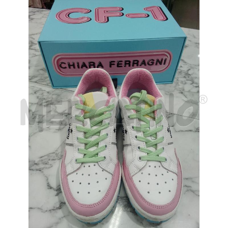 SCARPE DONNA BIANCHE ROSA E VERDI CHIARA FERRAGNI | Mercatino dell'Usato Benevento 2