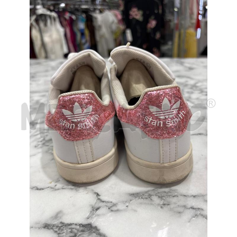 SCARPE DONNA BIANCO PAIETTE ROSA ADIDAS STAN SMITH | Mercatino dell'Usato Benevento 2