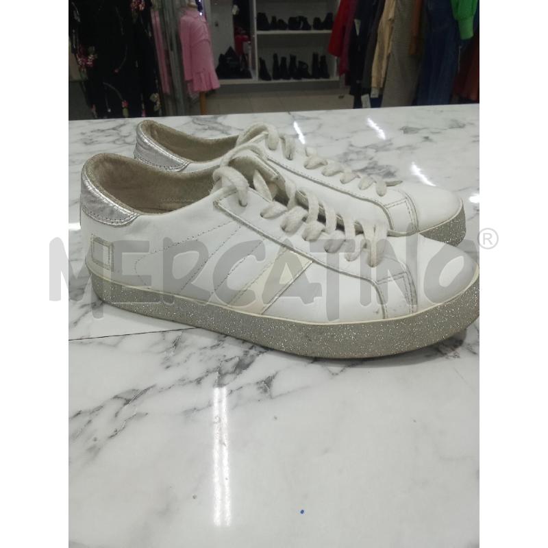 SCARPE DONNA BIANCO PARA GRIGIO BRILLANTINATO DATE | Mercatino dell'Usato Benevento 3