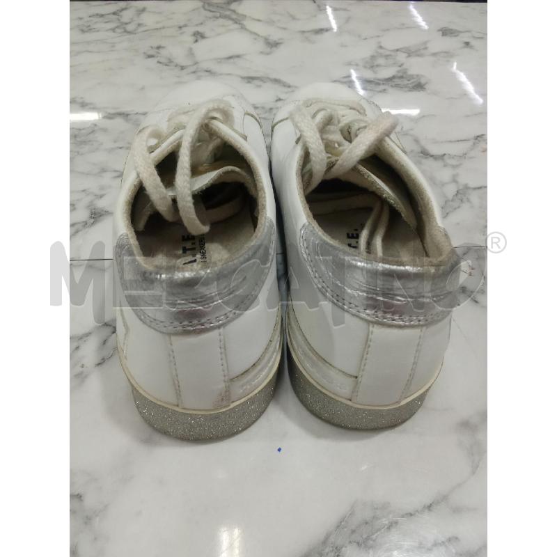 SCARPE DONNA BIANCO PARA GRIGIO BRILLANTINATO DATE | Mercatino dell'Usato Benevento 4