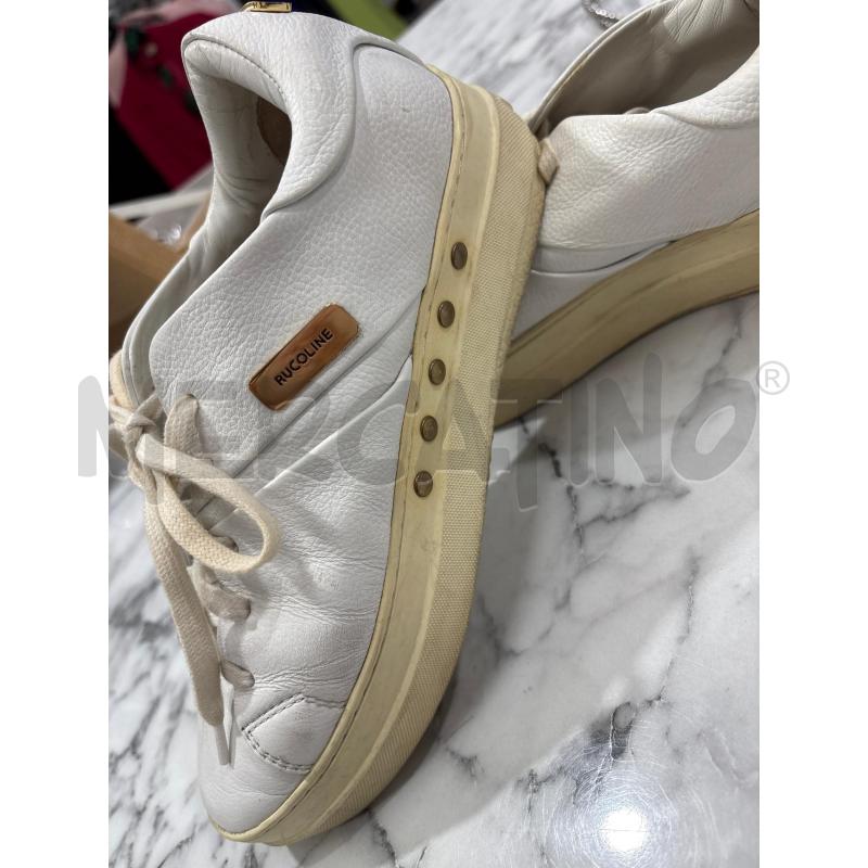 SCARPE DONNA BIANCO RUCOLINE CON BORCHIE PARA | Mercatino dell'Usato Benevento 3