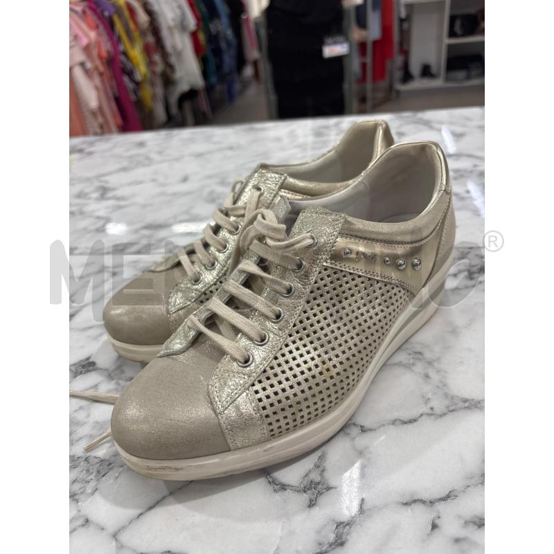 SCARPE DONNA DORATO NERO GIARDINI  | Mercatino dell'Usato Benevento 1
