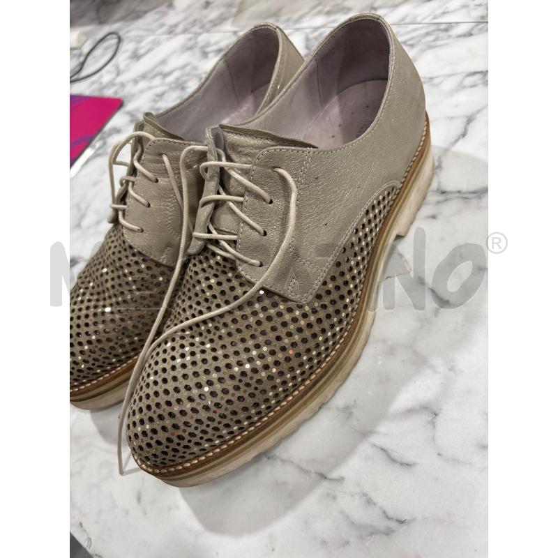 SCARPE DONNA FRANCESINA DORATA TRAFORATA NERO GIARDINI | Mercatino dell'Usato Benevento 1