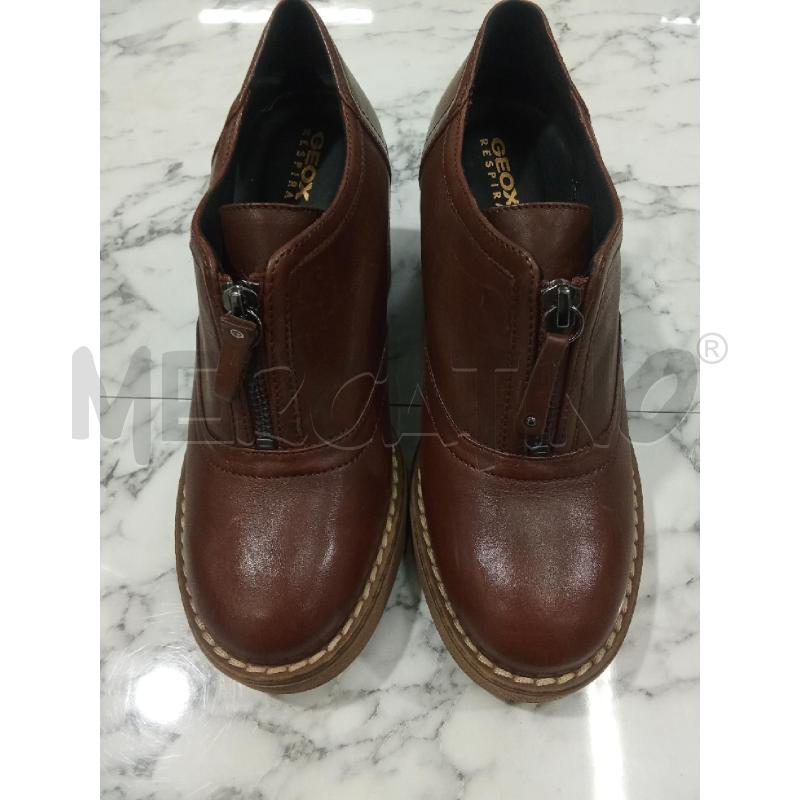 SCARPE DONNA MARRONI ALTE CON ZIP GEOX | Mercatino dell'Usato Benevento 1