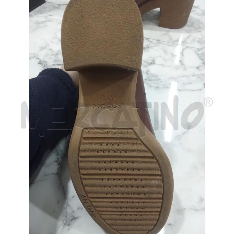 SCARPE DONNA MARRONI ALTE CON ZIP GEOX | Mercatino dell'Usato Benevento 4