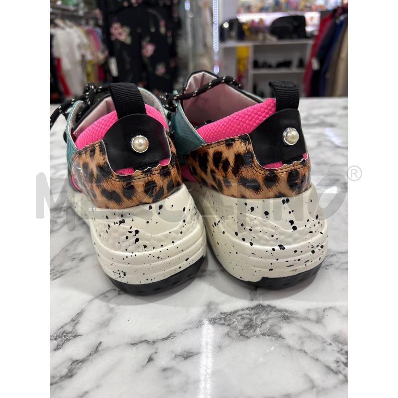 SCARPE DONNA ROSA NERO TURCHESE JANESSA | Mercatino dell'Usato Benevento 3