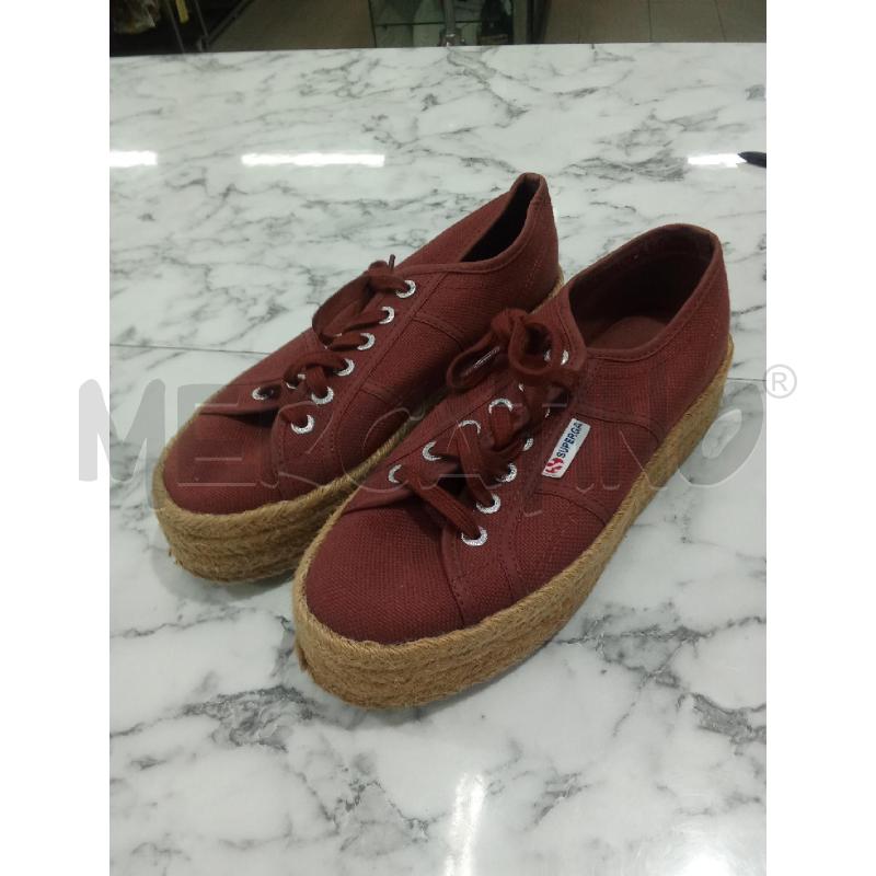 SCARPE DONNA ROSSO RUGGINE SUPERGA PARA PAGLIA ALTA | Mercatino dell'Usato Benevento 1