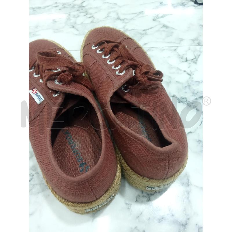 SCARPE DONNA ROSSO RUGGINE SUPERGA PARA PAGLIA ALTA | Mercatino dell'Usato Benevento 3