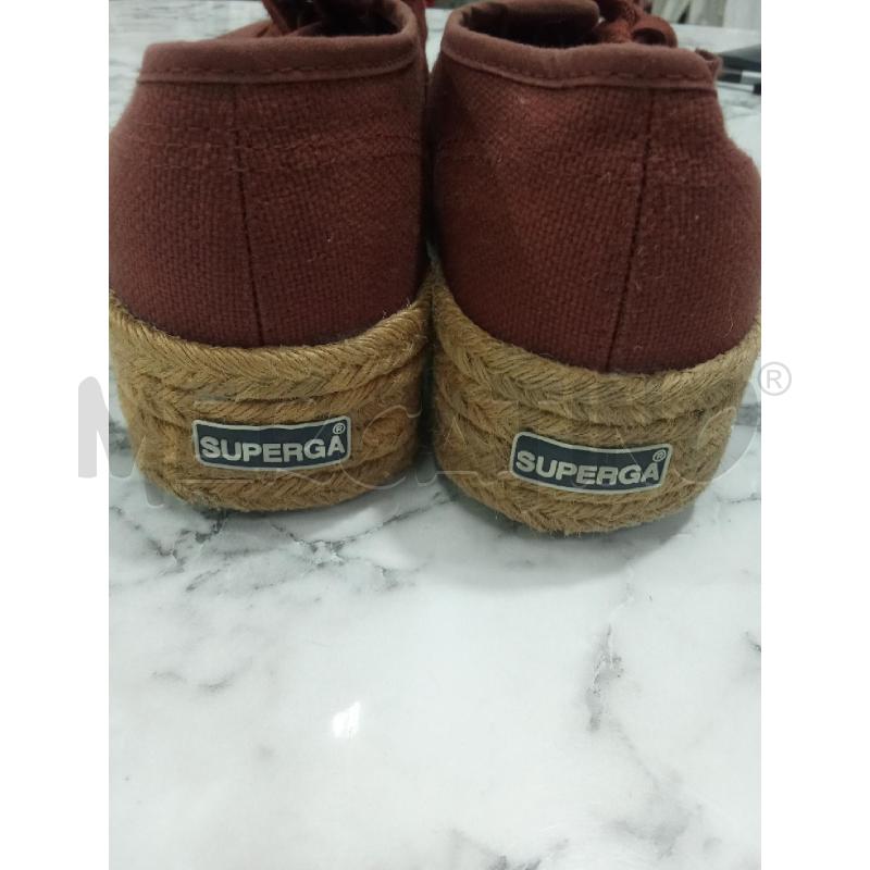SCARPE DONNA ROSSO RUGGINE SUPERGA PARA PAGLIA ALTA | Mercatino dell'Usato Benevento 4