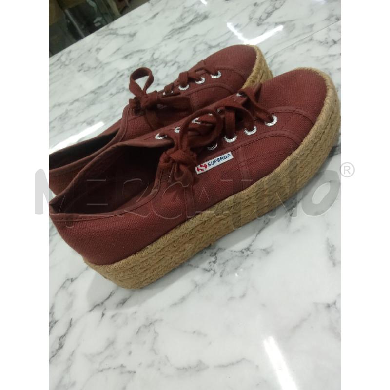 SCARPE DONNA ROSSO RUGGINE SUPERGA PARA PAGLIA ALTA | Mercatino dell'Usato Benevento 5