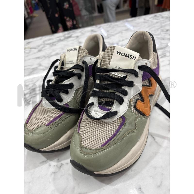 SCARPE DONNA VERDI ARANCIONI E VIOLA WOMSH | Mercatino dell'Usato Benevento 1