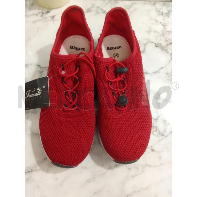 SCARPE ROSSE TELA BLAUER.  | Mercatino dell'Usato Benevento 1