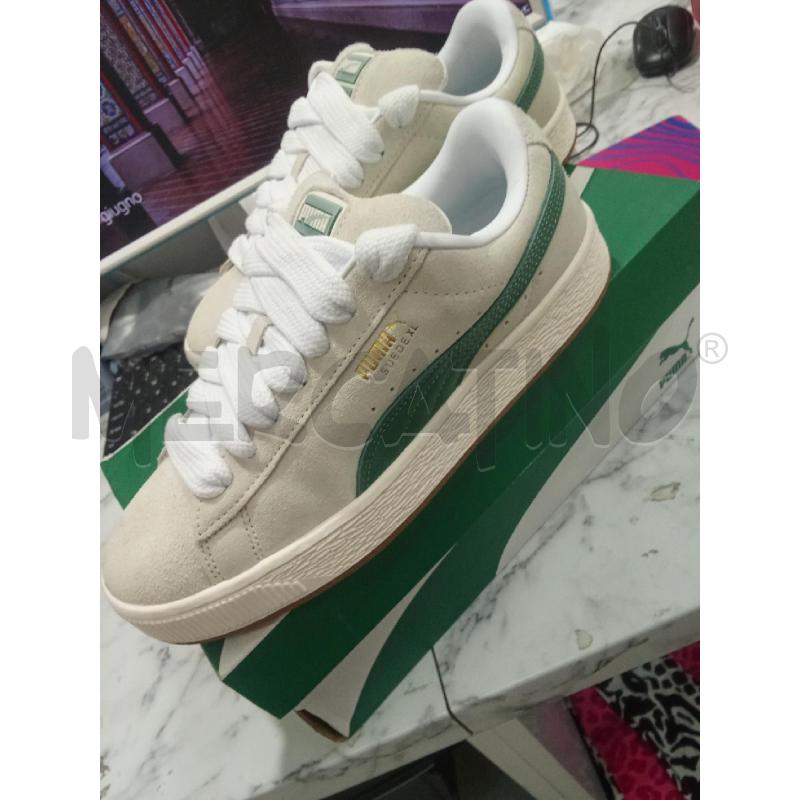 SCARPE UNISEX PUMA SUEDE XL GRIGIO VERDE  | Mercatino dell'Usato Benevento 1