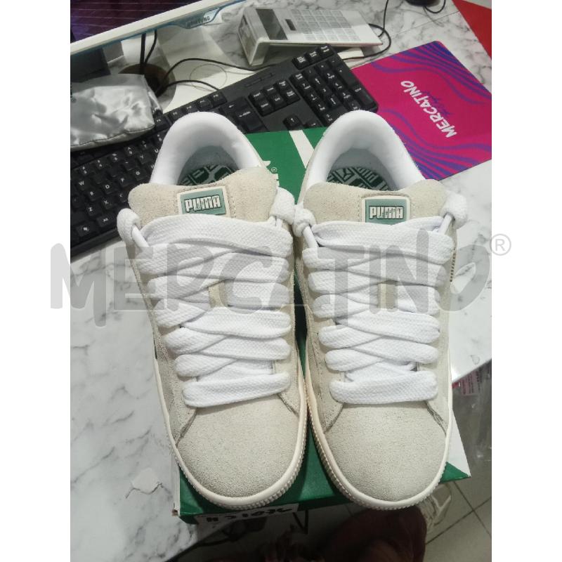 SCARPE UNISEX PUMA SUEDE XL GRIGIO VERDE  | Mercatino dell'Usato Benevento 2