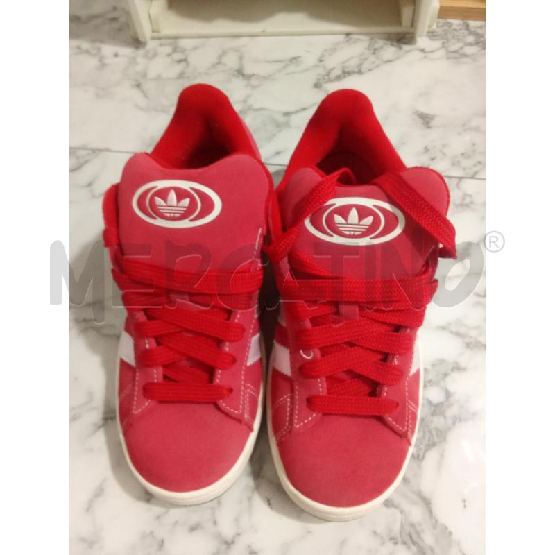 SCARPE UNISEX ROSSE ADIDAS CAMPUS | Mercatino dell'Usato Benevento 1